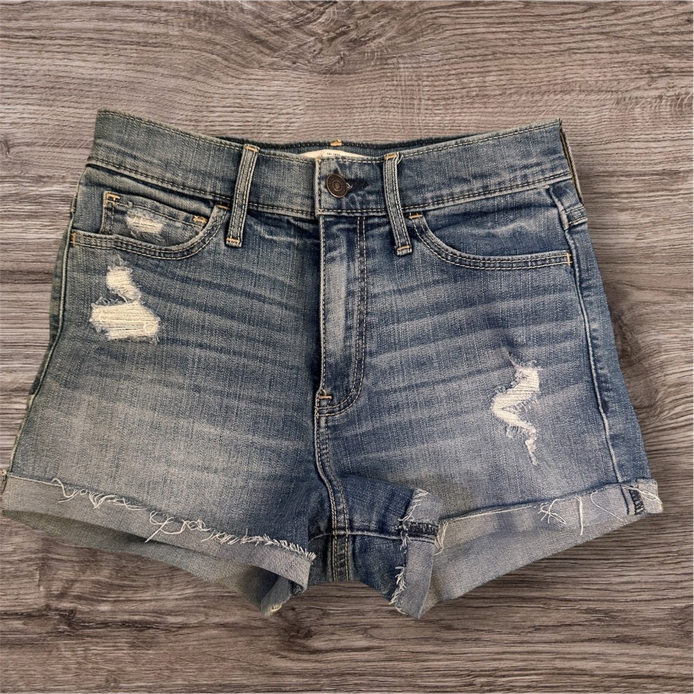 Abercrombie & Fitch Blue Jean Shorts size 4 27